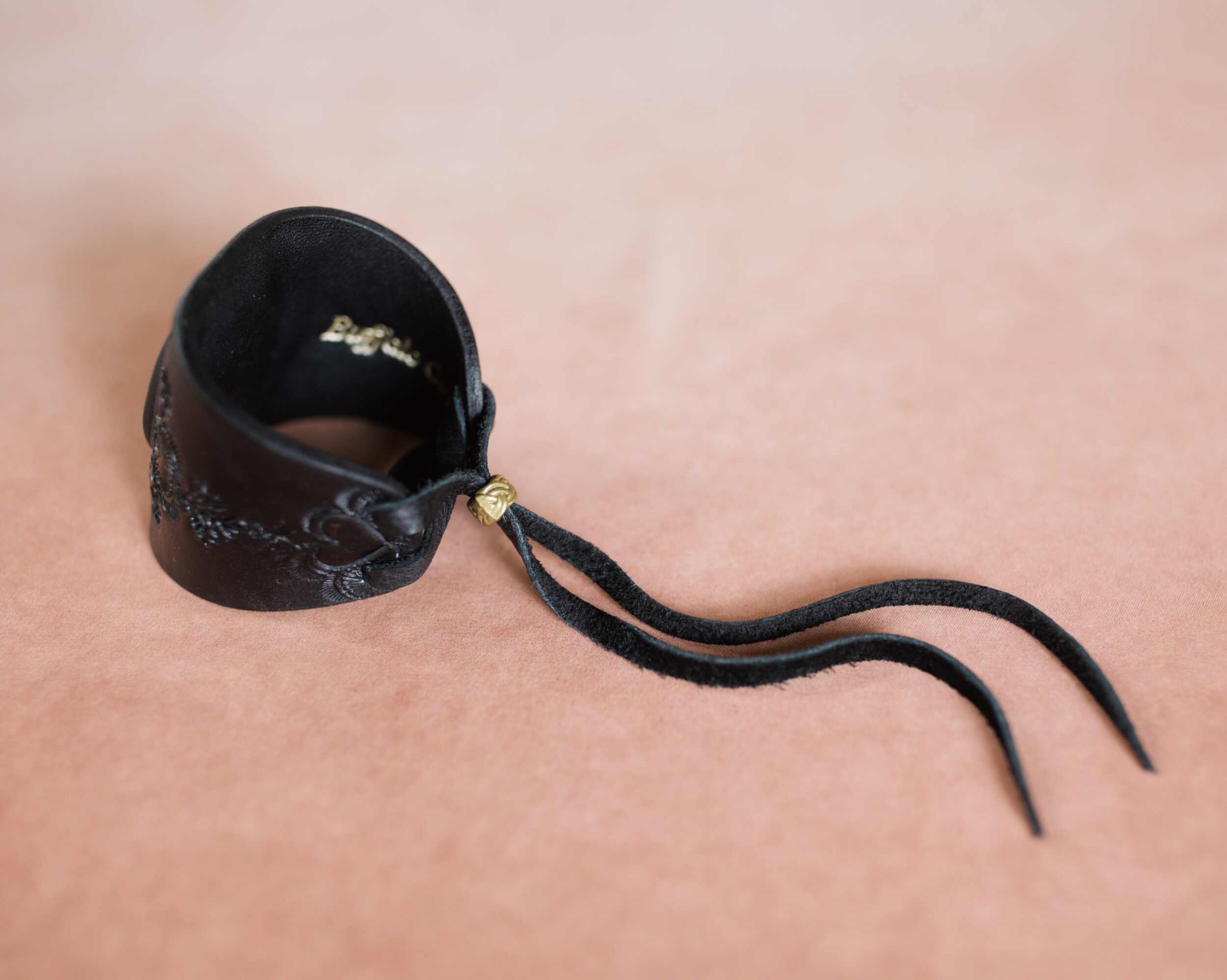 Black Magic Cuff with Labradorite