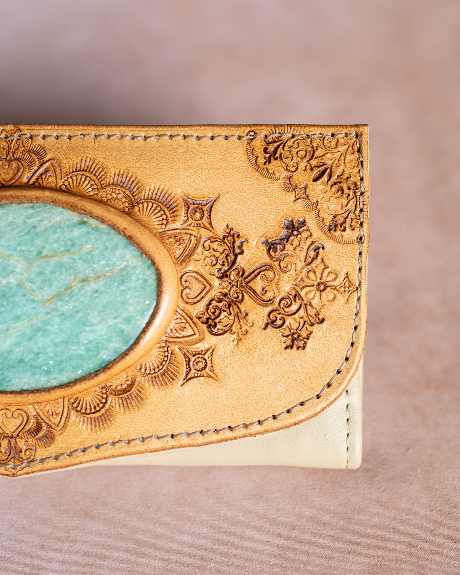 Mandala Wallet with Amazonite