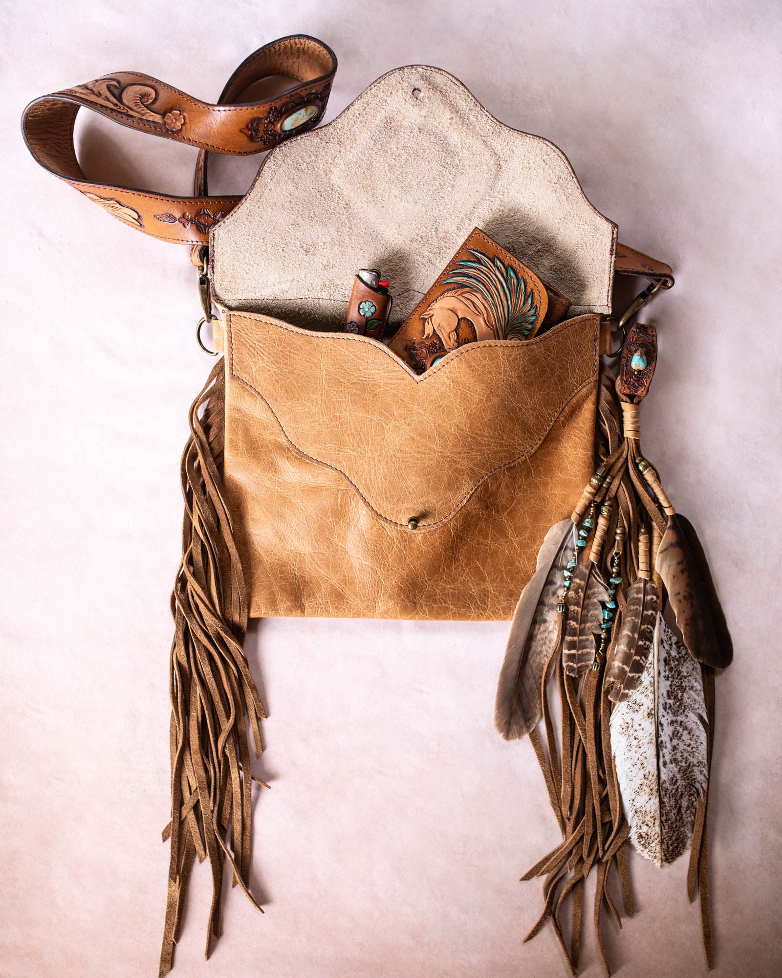 Pegasus Gypsy Wanderer Bag with Royston Turquoise