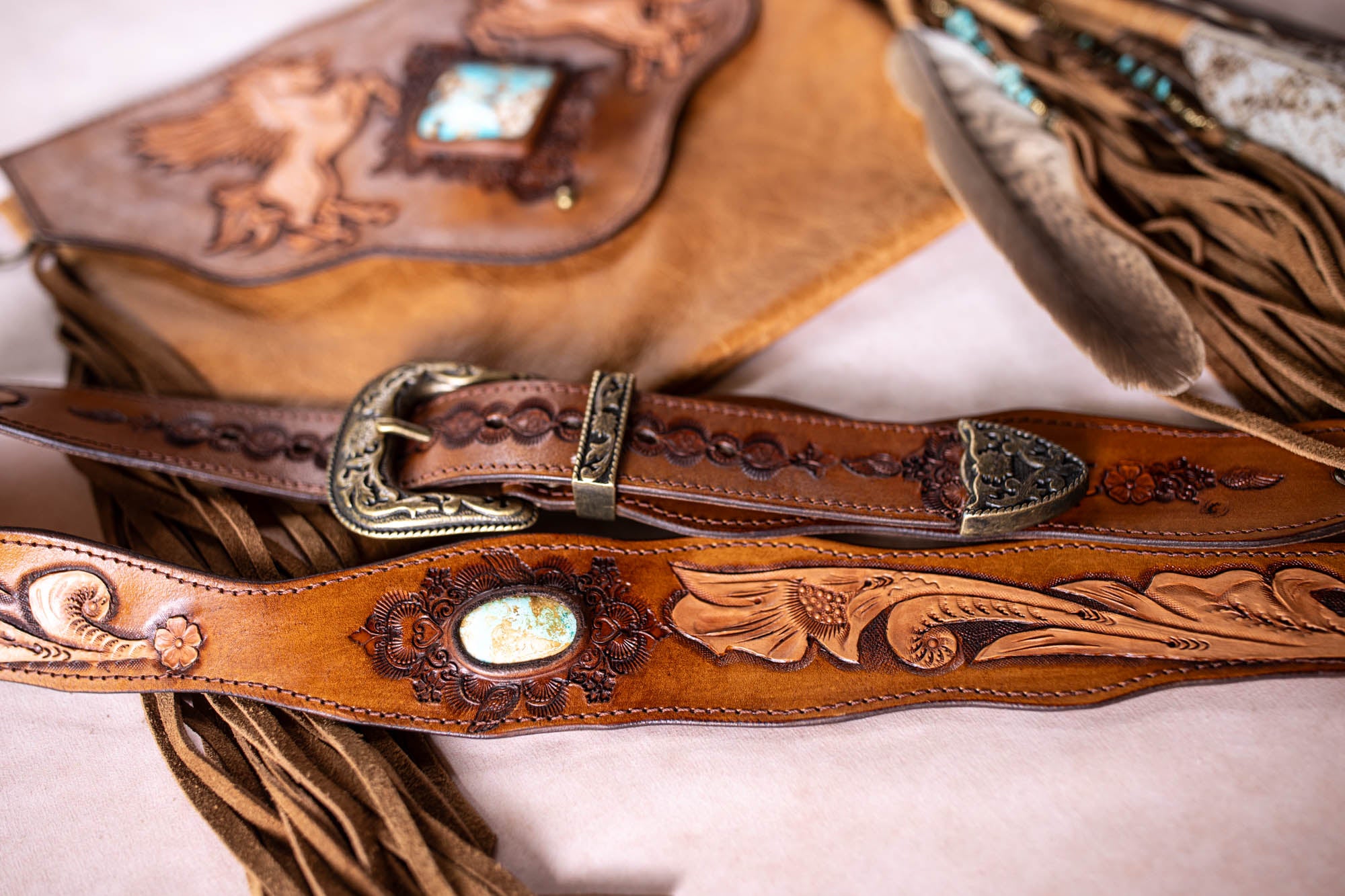 Pegasus Gypsy Wanderer Bag with Royston Turquoise