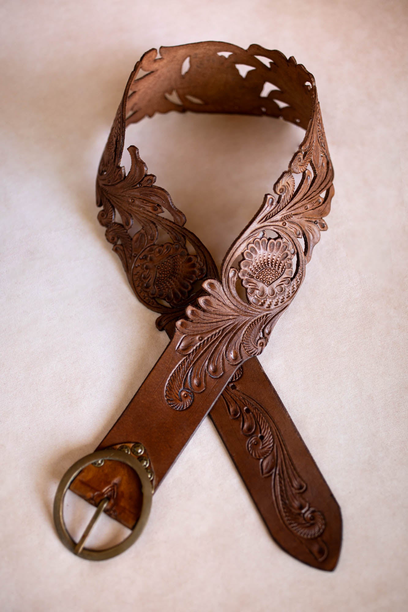 Wild Prairie Cutout Belt