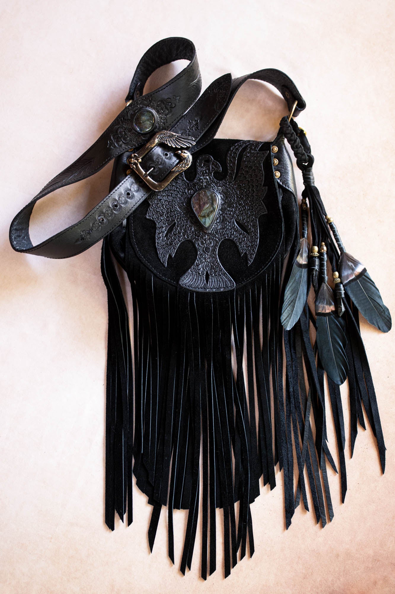 Petite Cheyenne Eagle Bag with Labradorite