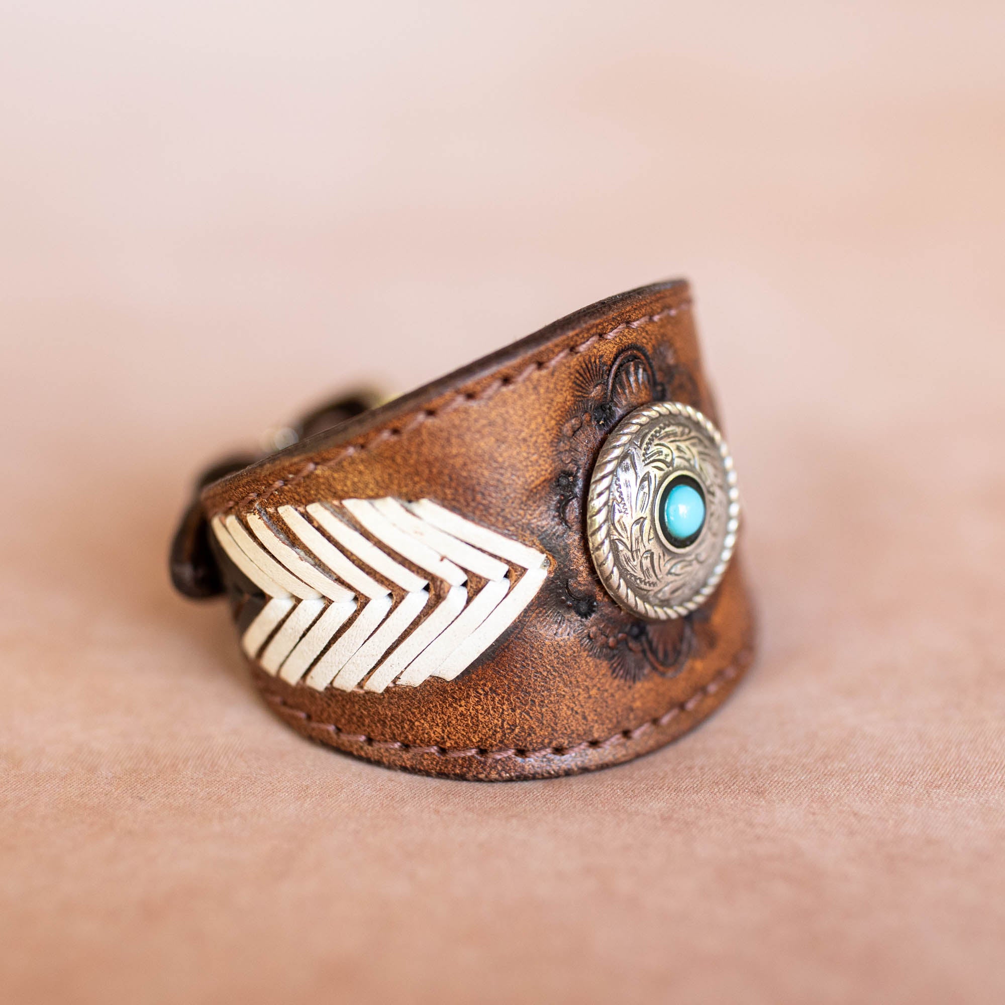 Laced Western Feather Cuff