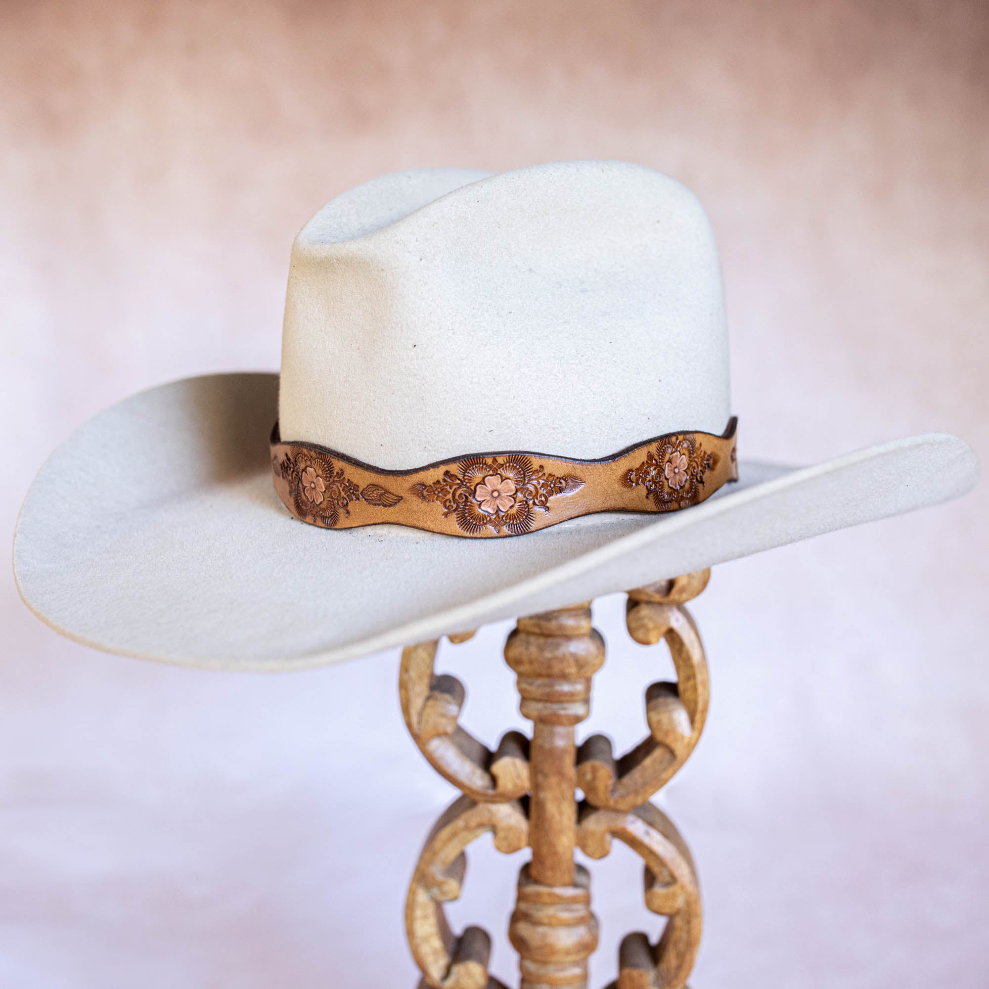 Desert Bloom Hat Band with Turquoise