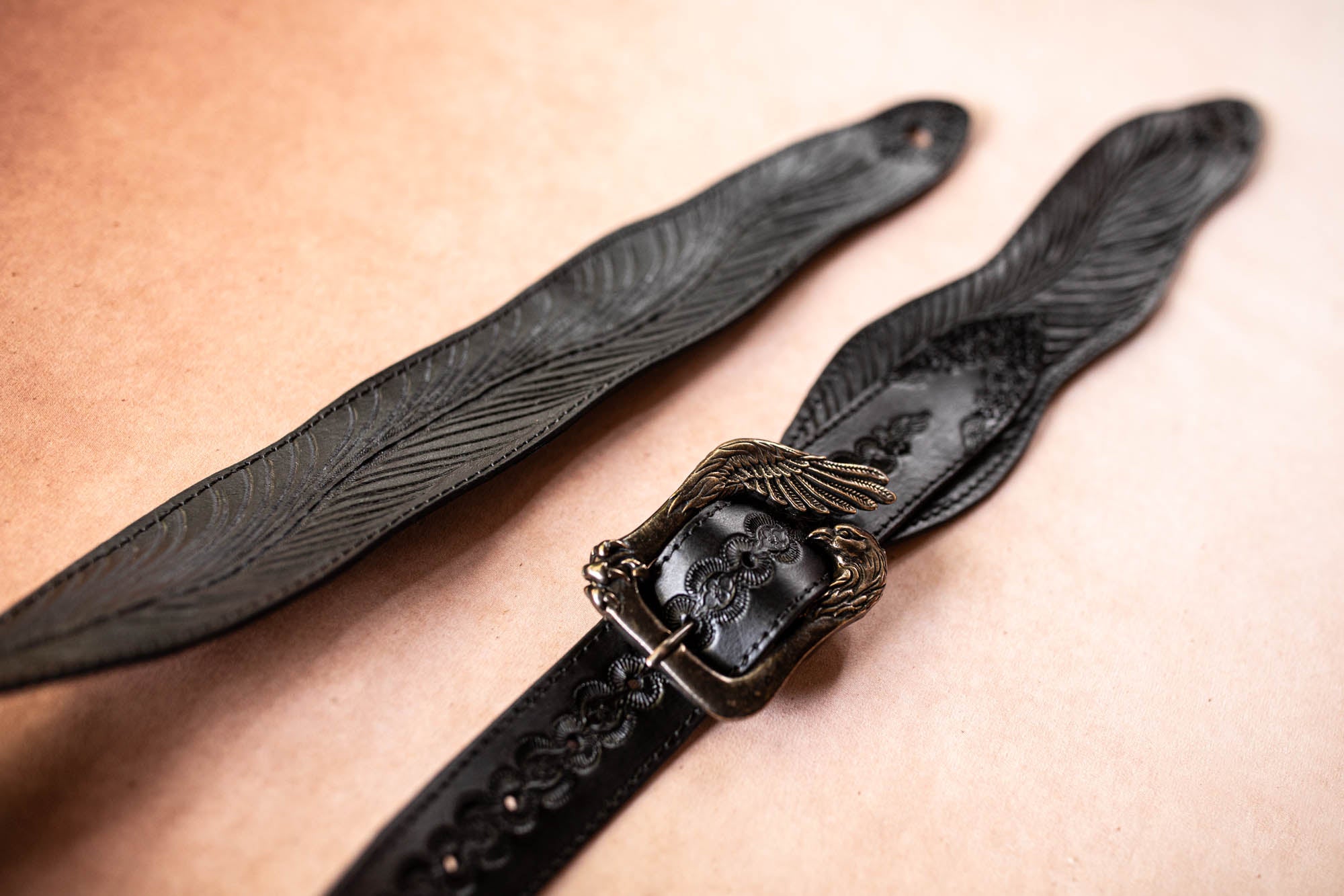 Eagle Feather Guitar Strap