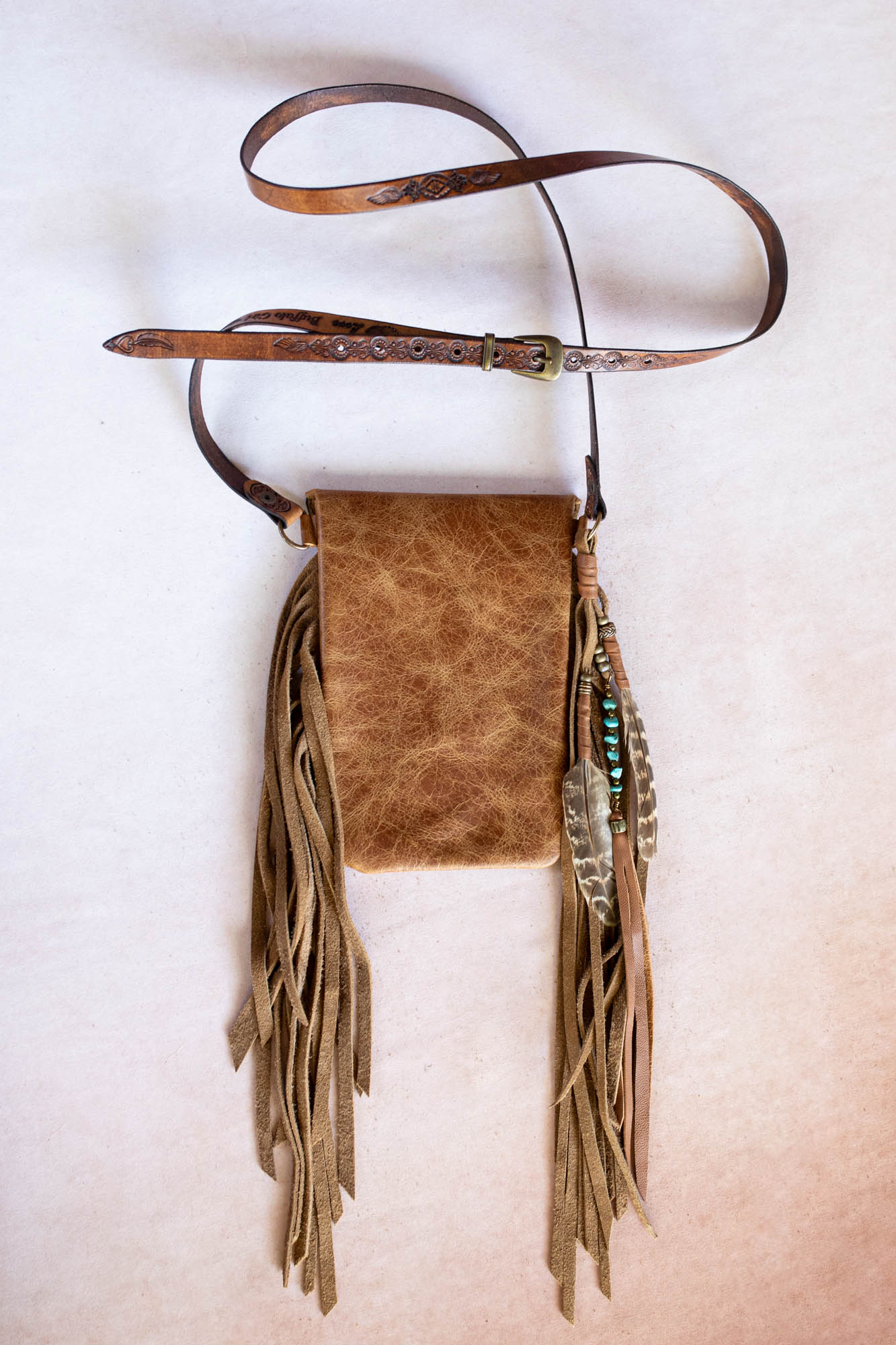 Gypsy Wanderer Phone Pouch with Turquoise