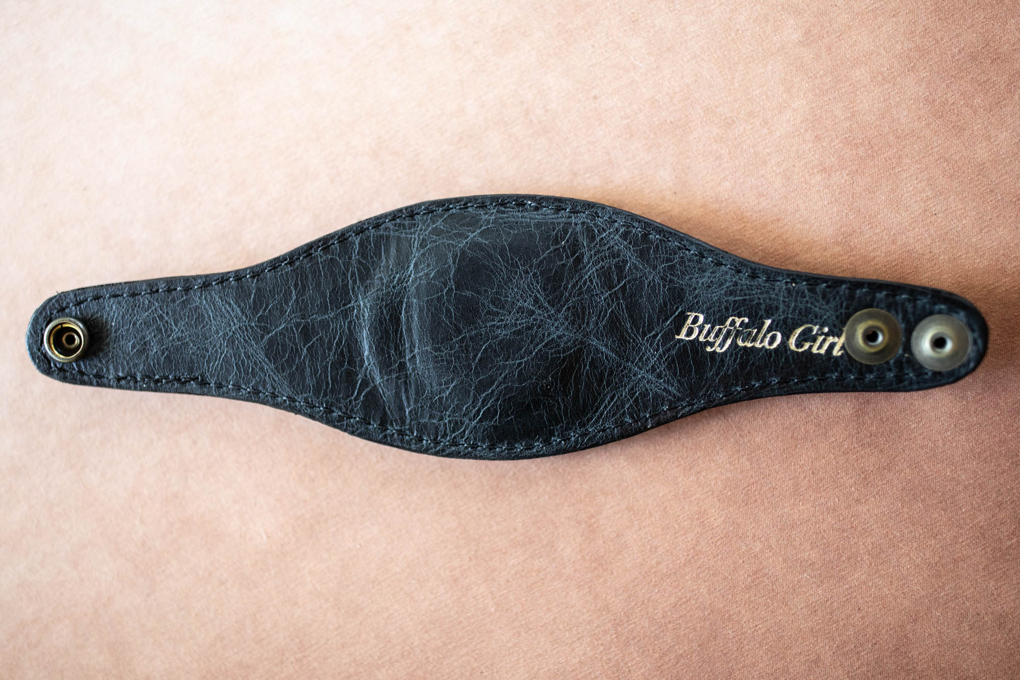 Black Magic Cuff with Labradorite