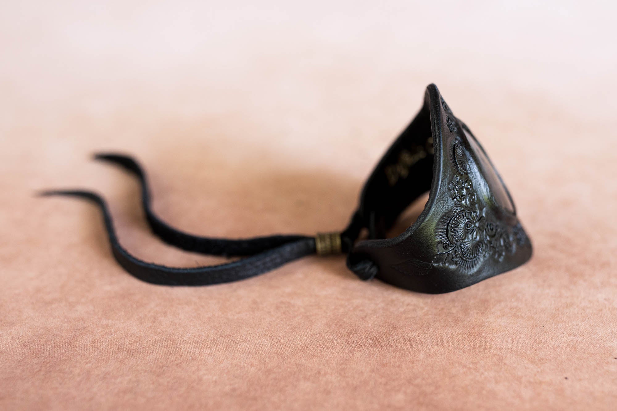 Black Magic Cuff with Labradorite