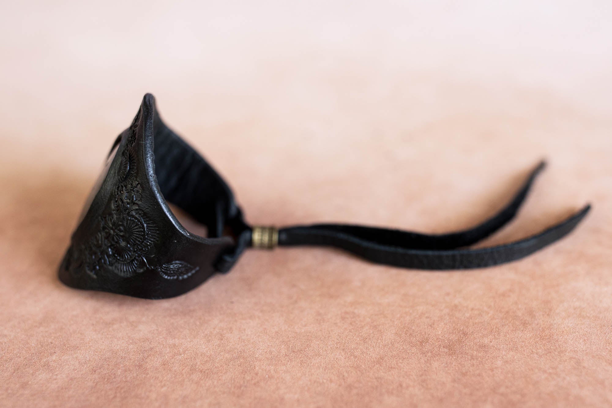 Black Magic Cuff with Labradorite