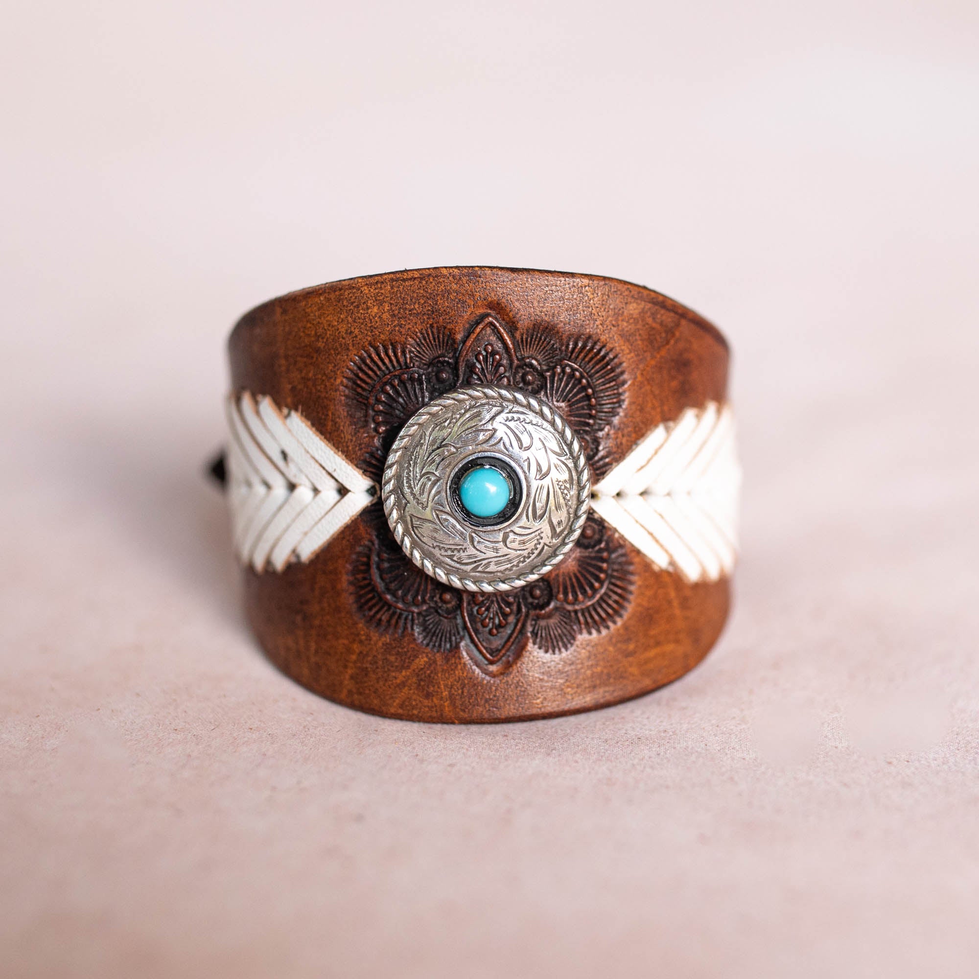 Laced Western Feather Cuff