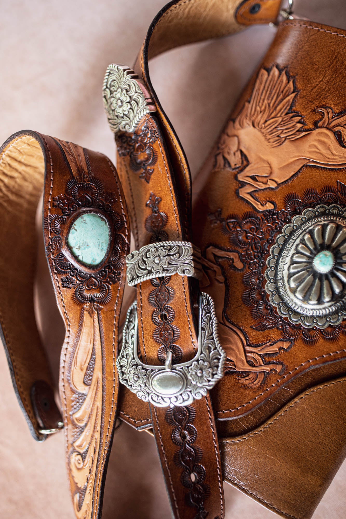 Pegasus Clutch with Navajo Concho