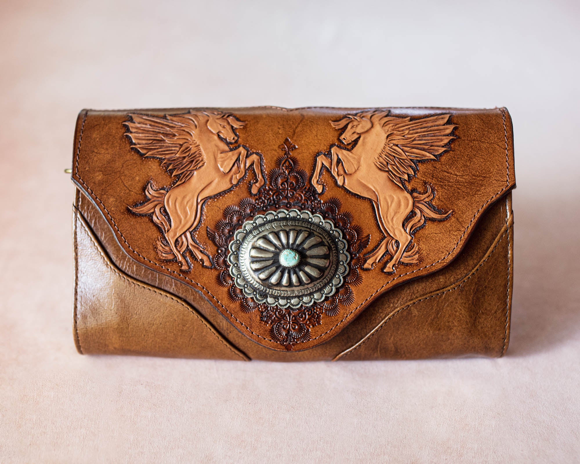 Pegasus Clutch with Navajo Concho
