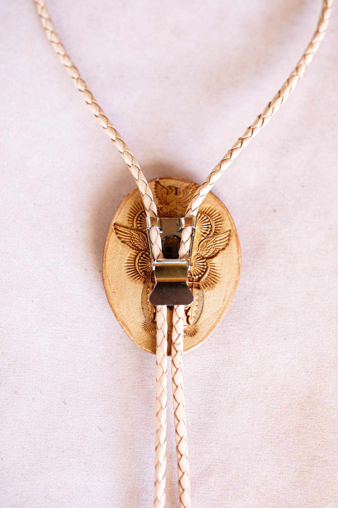 Rose Quartz Bolo Tie