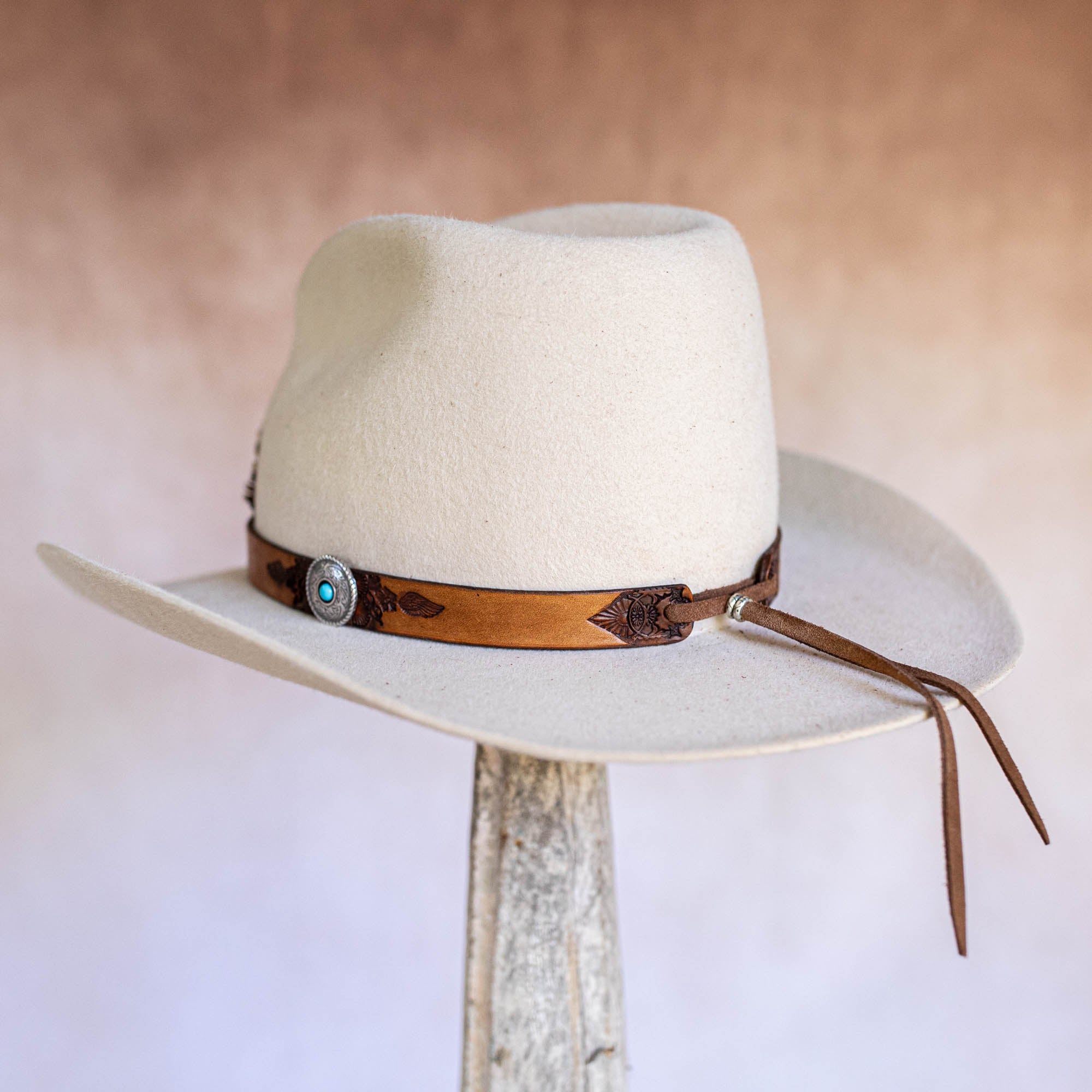 Sundance Ryder Hat Band with Sleeping Beauty Turquoise