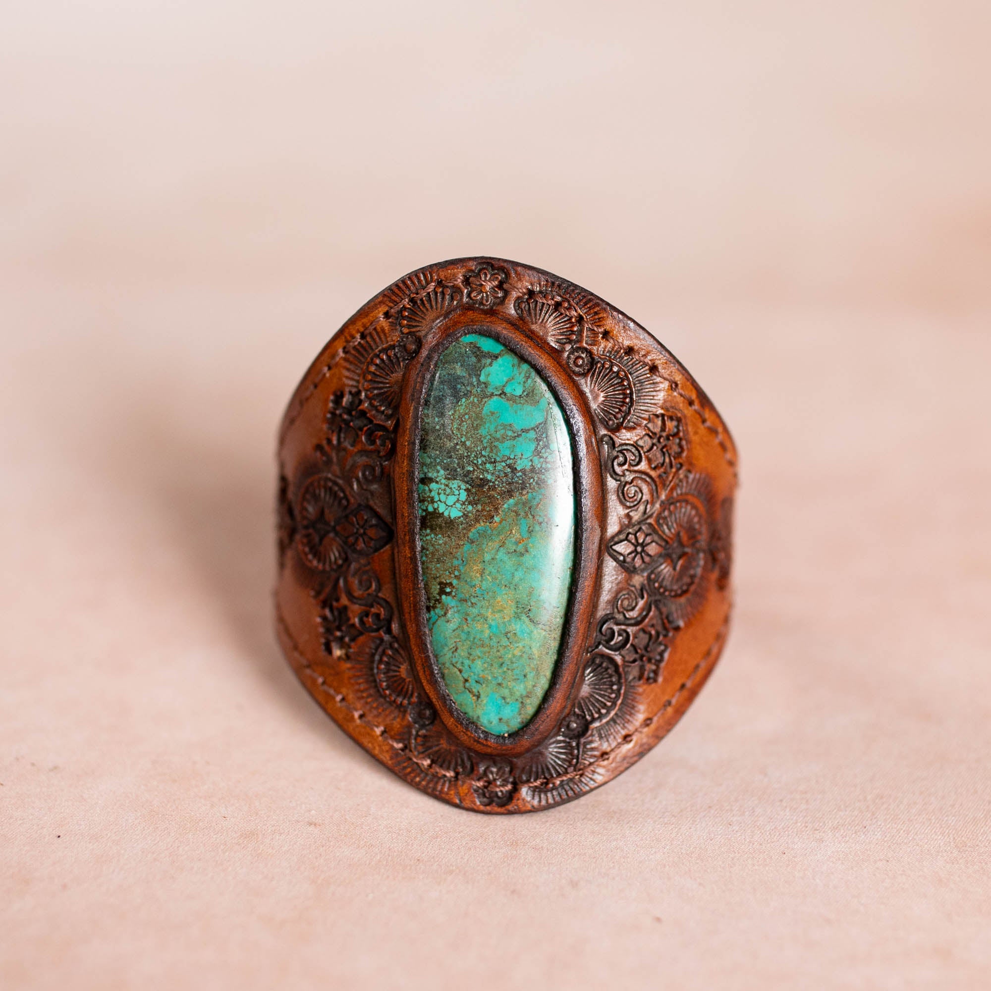 Mandala Cuff with Turquoise