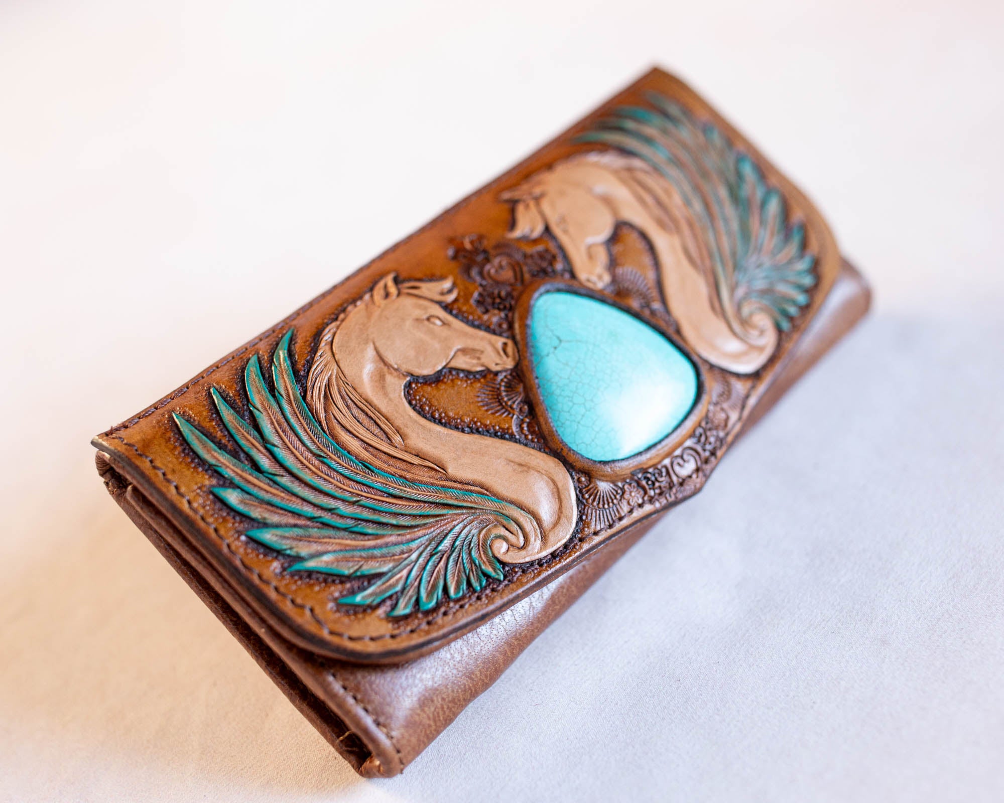 Pegasus Wallet with Turquoise