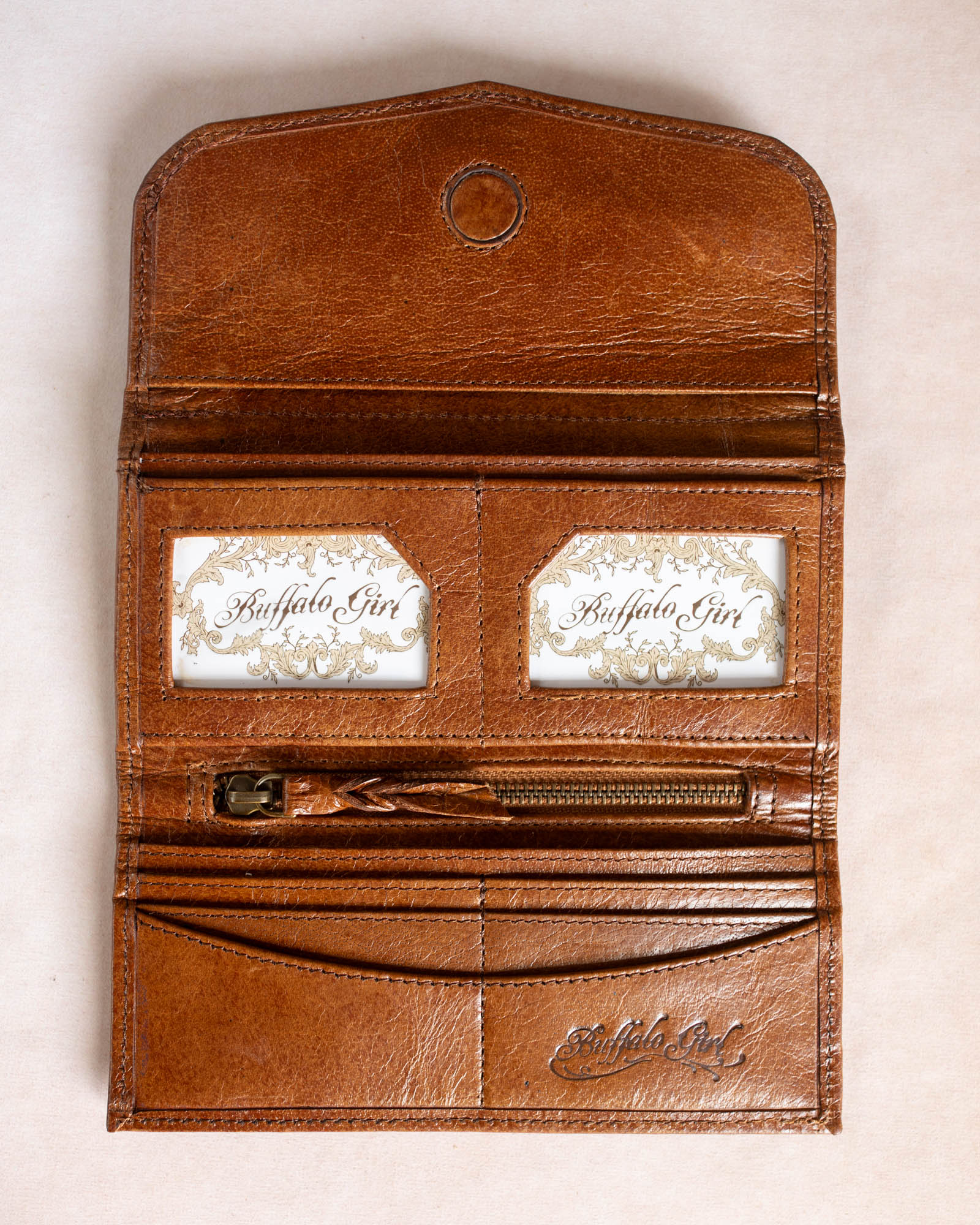 Western Swirls Wallet with Labradorite