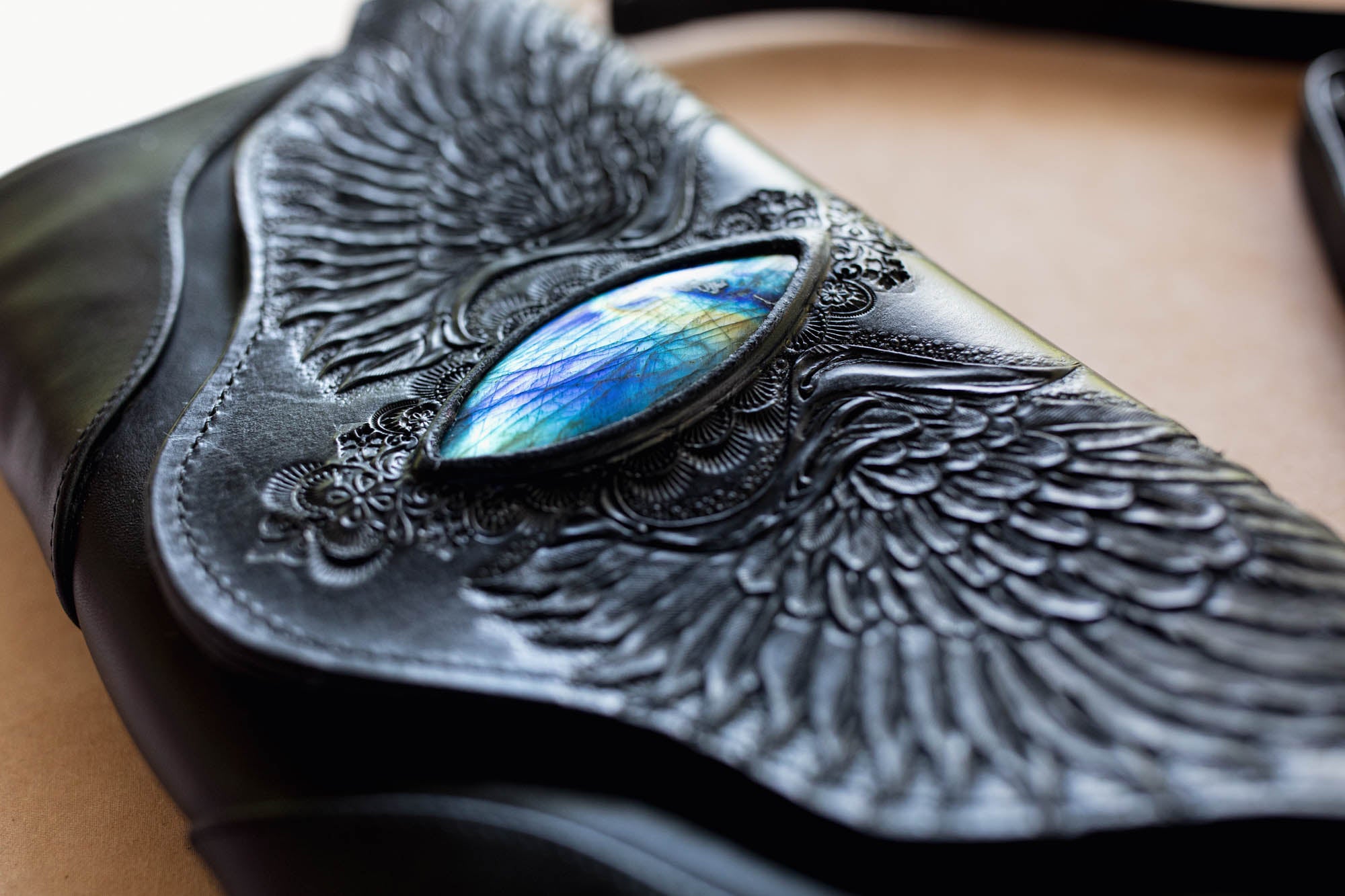 Guardian Wings Clutch with Labradorite