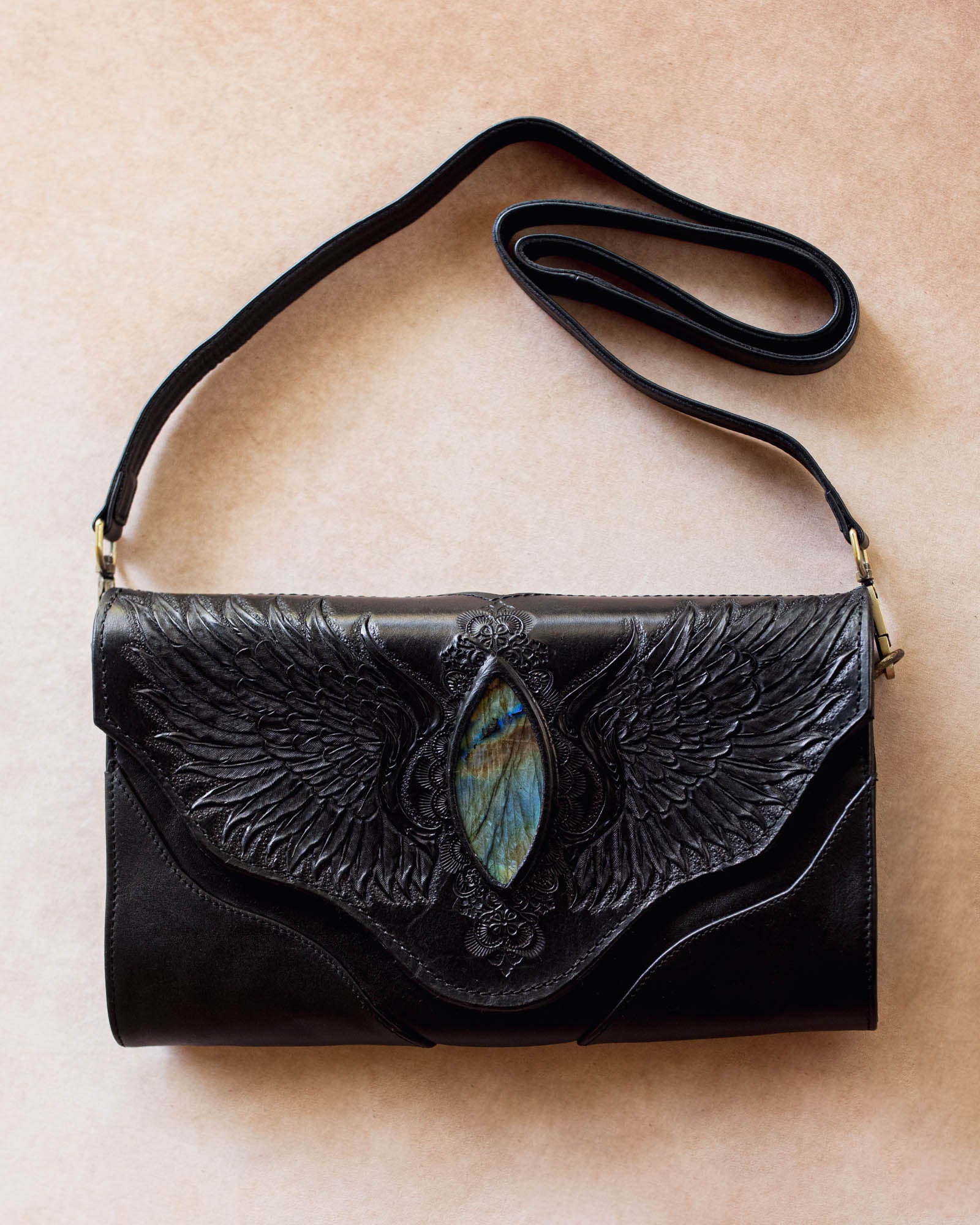 Guardian Wings Clutch with Labradorite