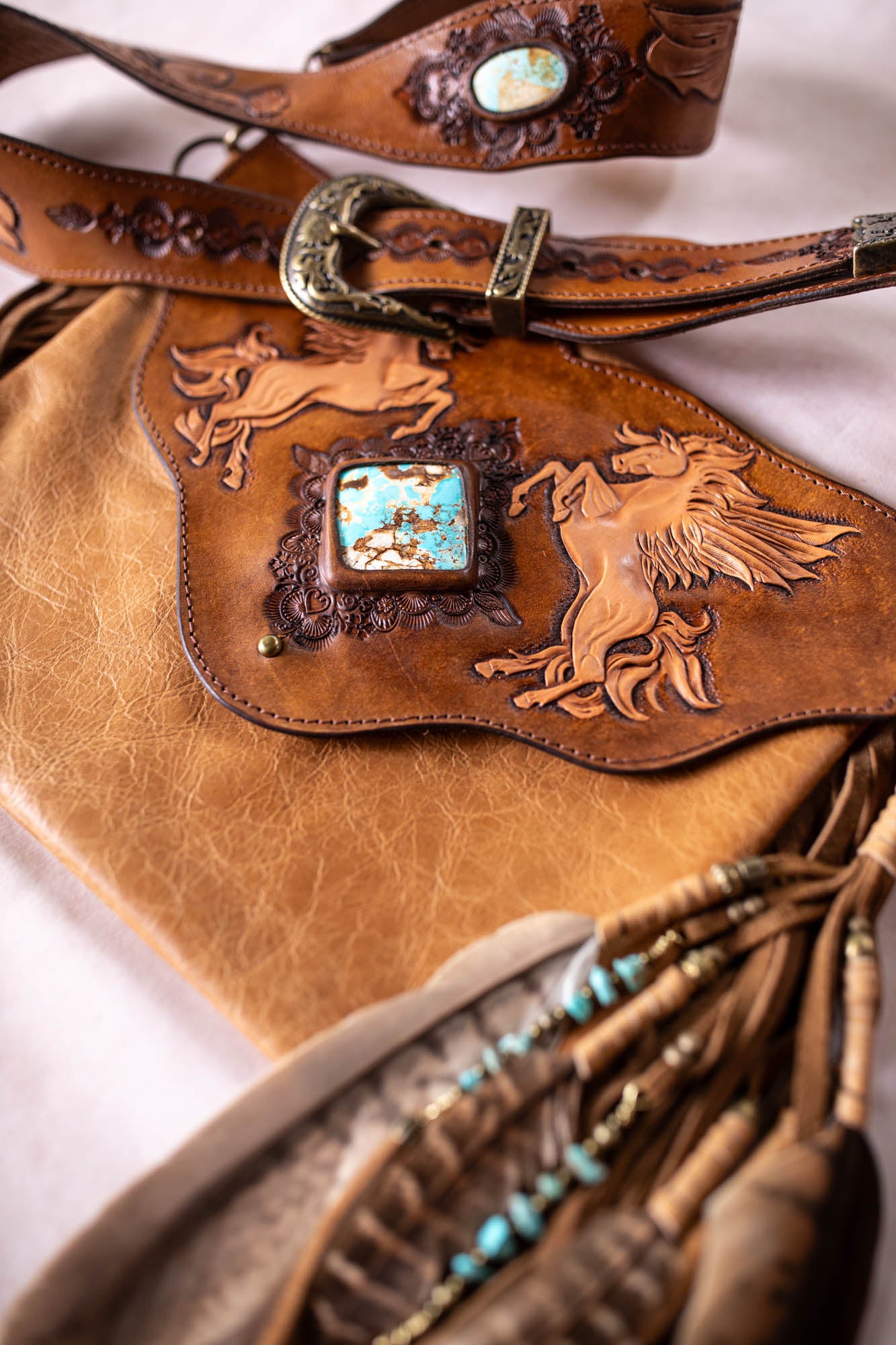 Pegasus Gypsy Wanderer Bag with Royston Turquoise