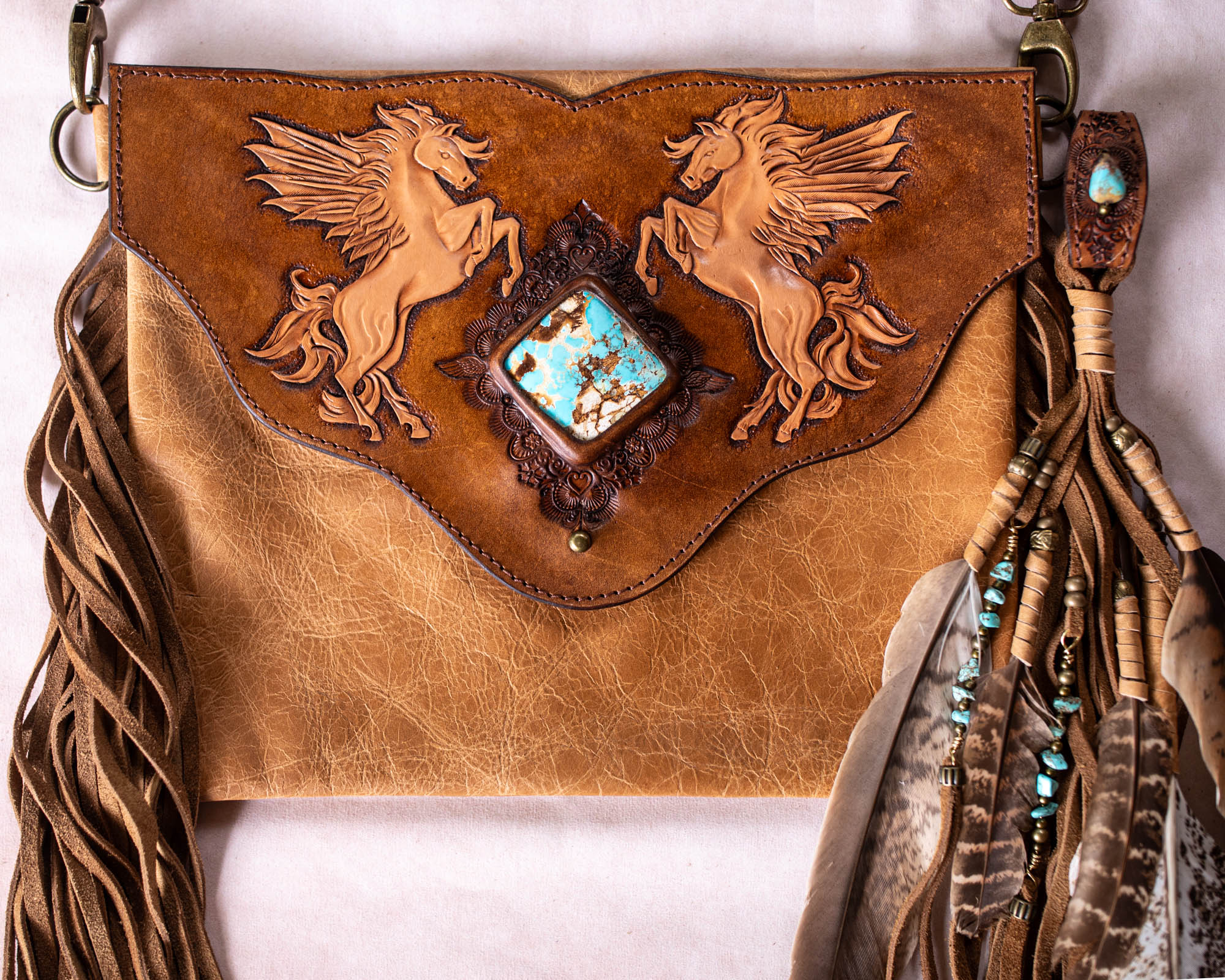 Pegasus Gypsy Wanderer Bag with Royston Turquoise
