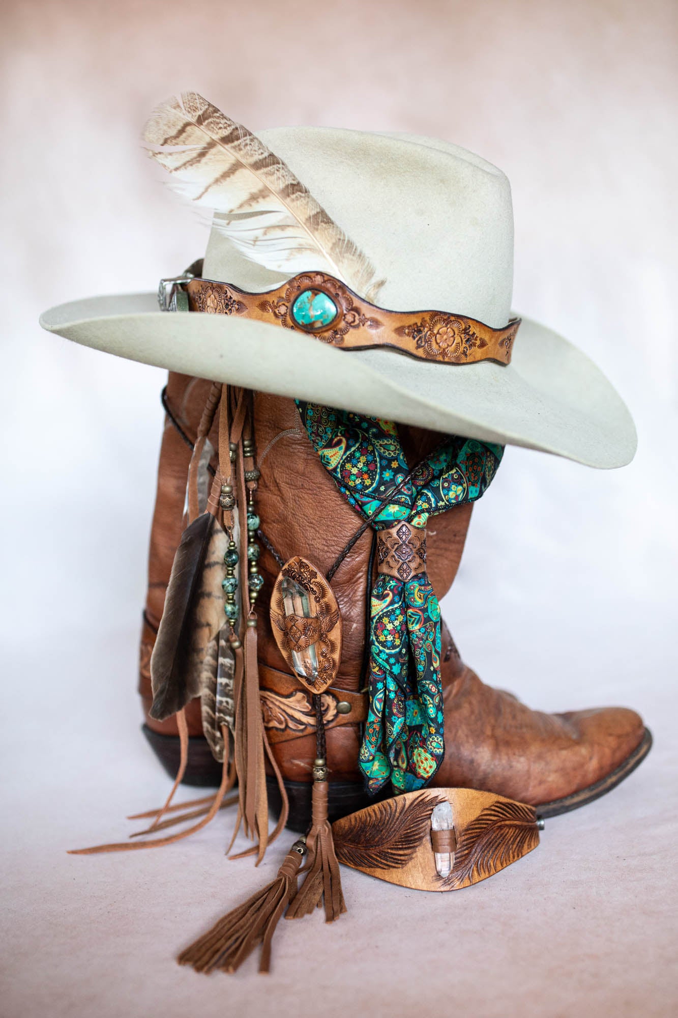 Western Floral Boot Cuffs
