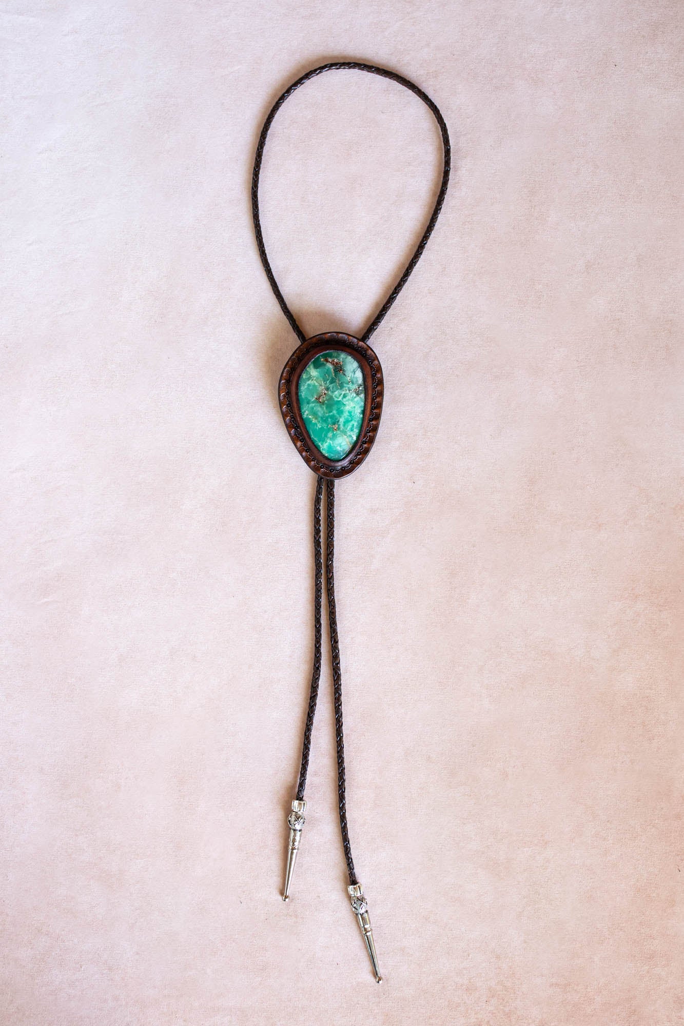 Chrysoprase Bolo Tie