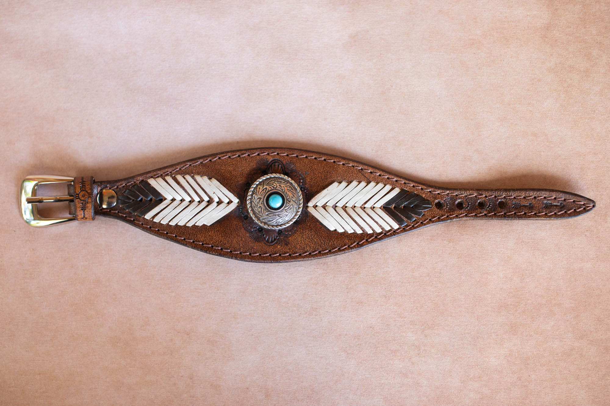 Laced Western Feather Cuff