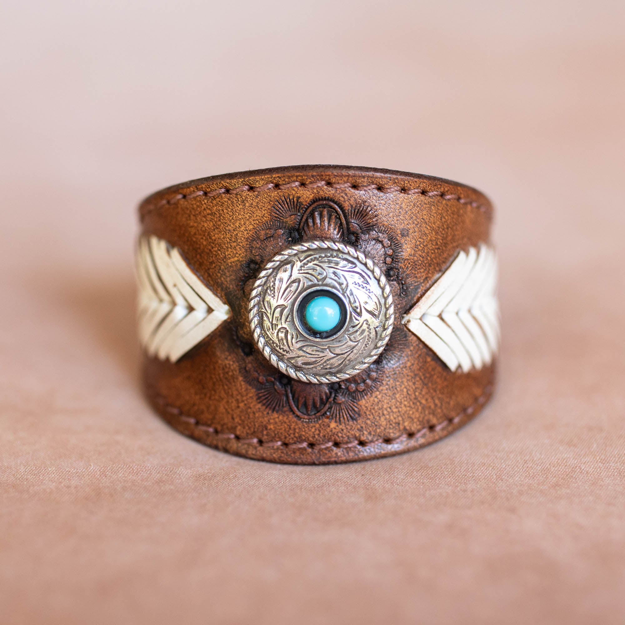 Laced Western Feather Cuff