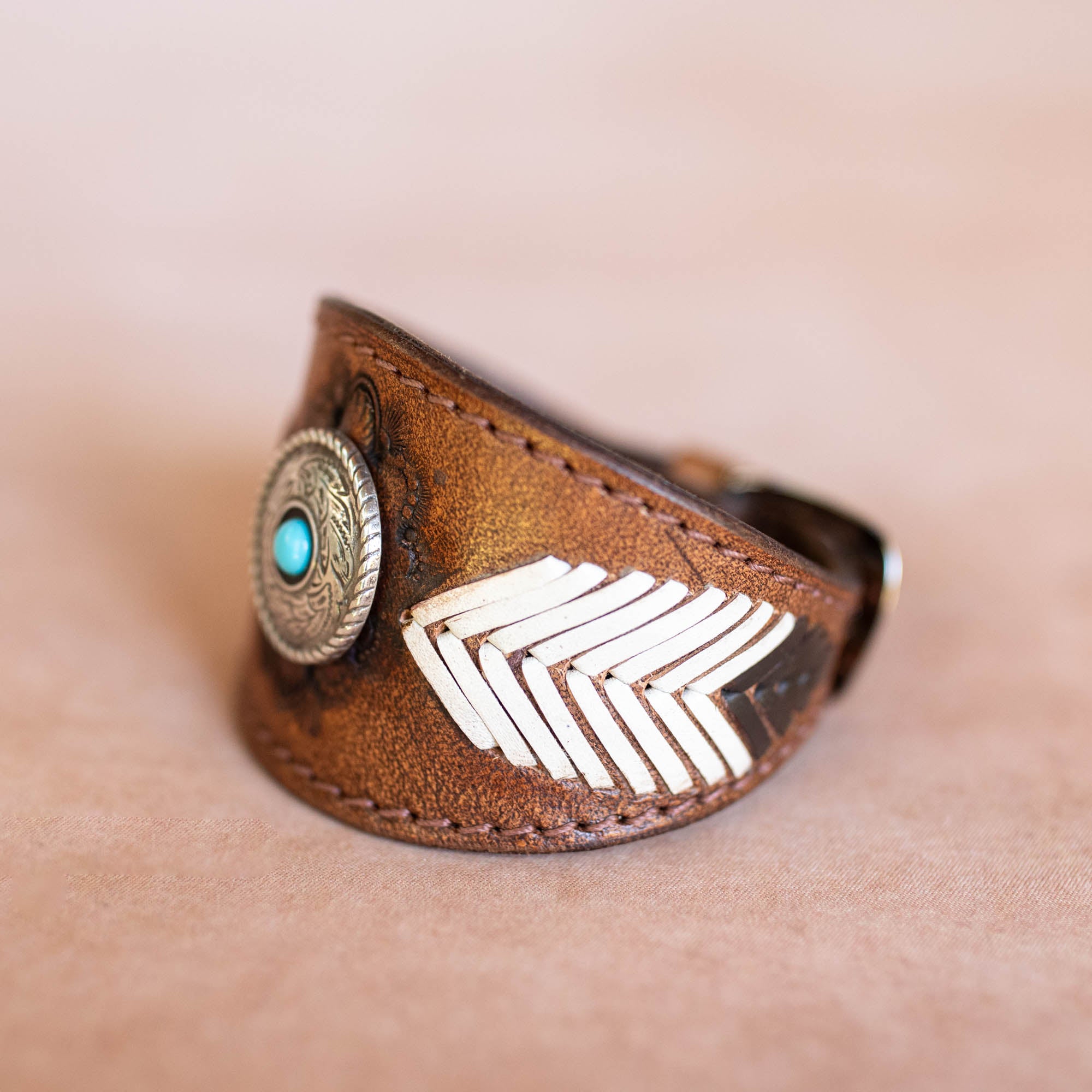 Laced Western Feather Cuff