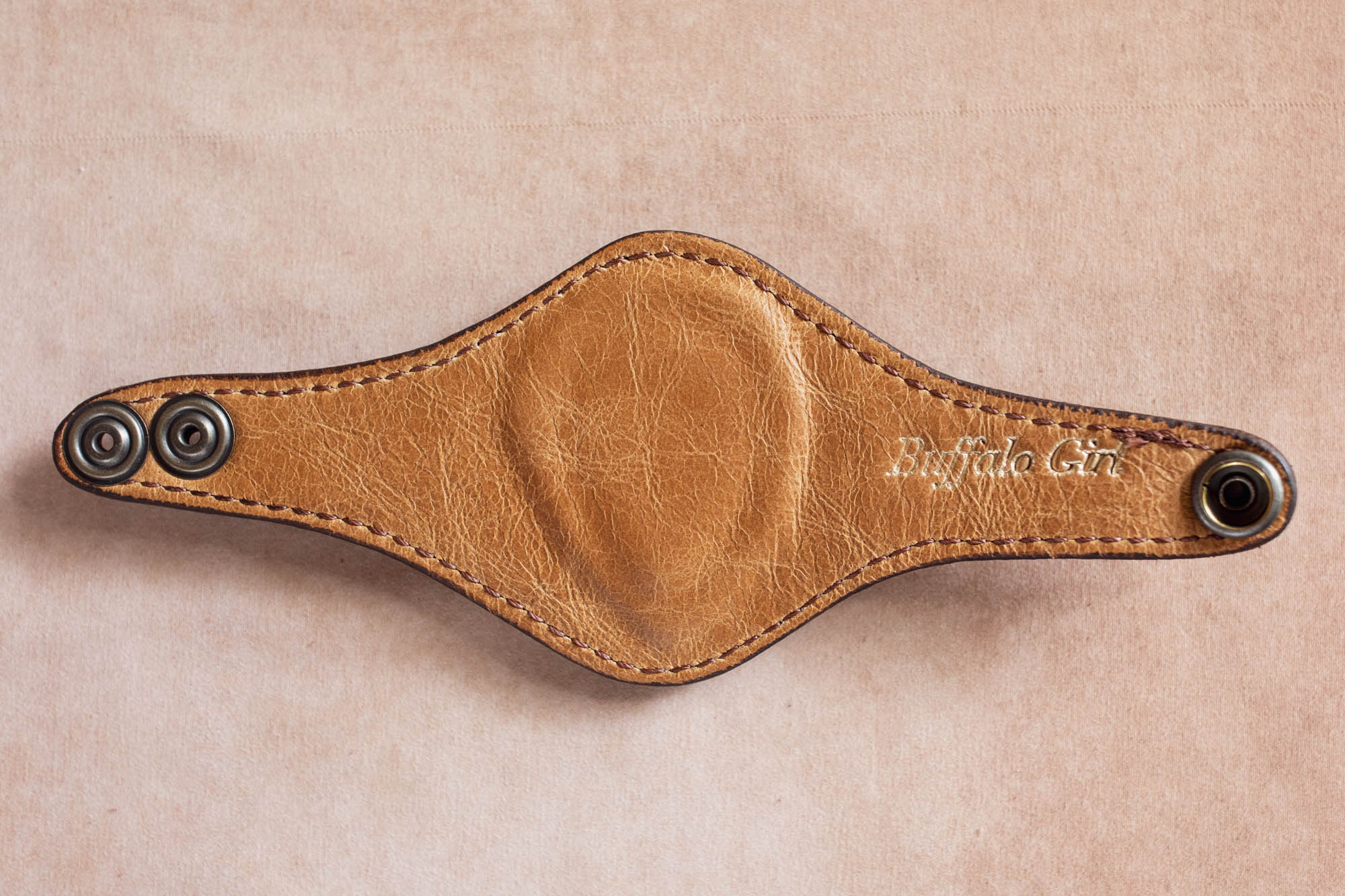 Eagle Feather Cuff with Rose Quartz - Buffalo Girl®