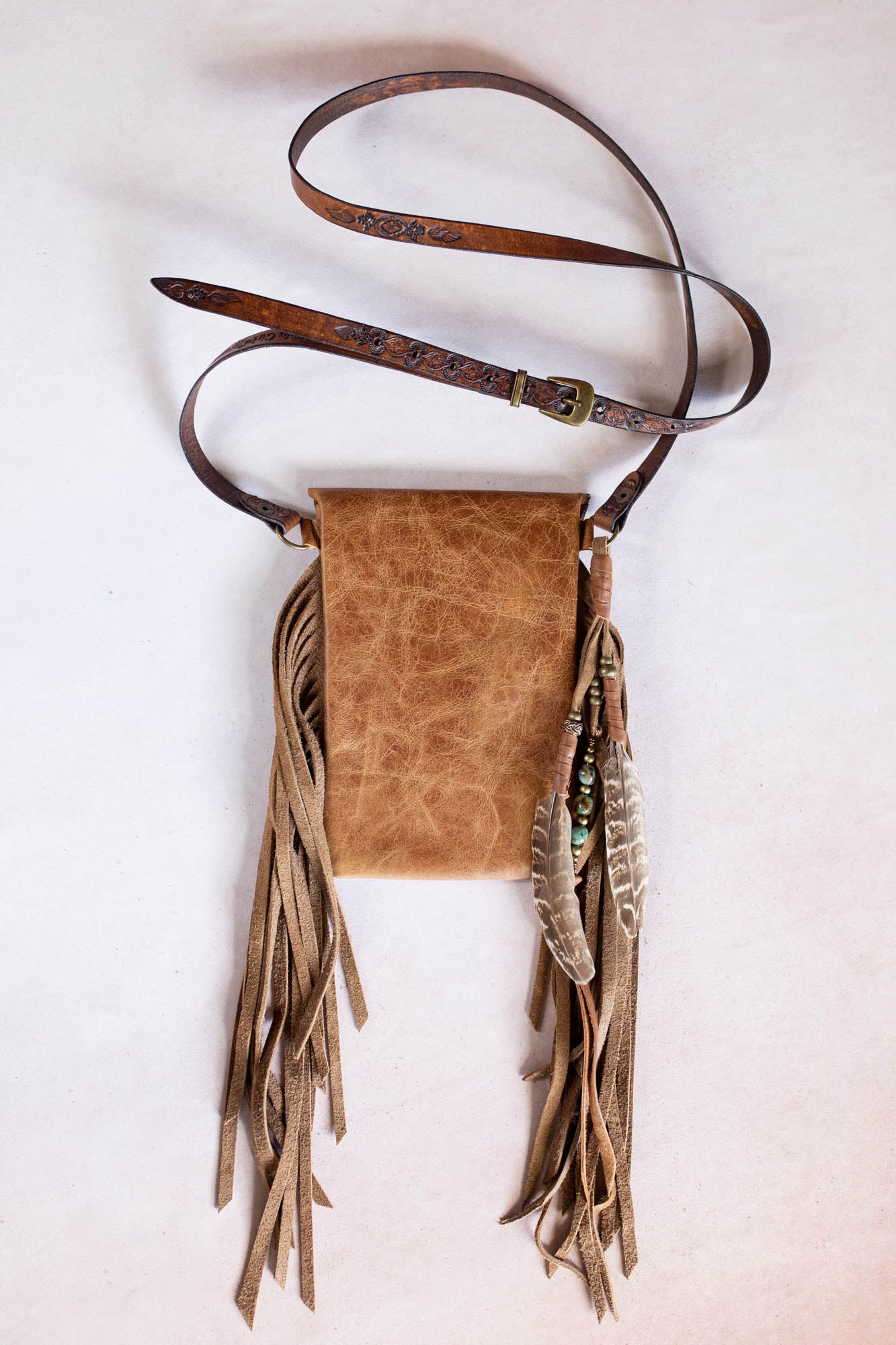 Gypsy Wanderer Phone Pouch with Turquoise