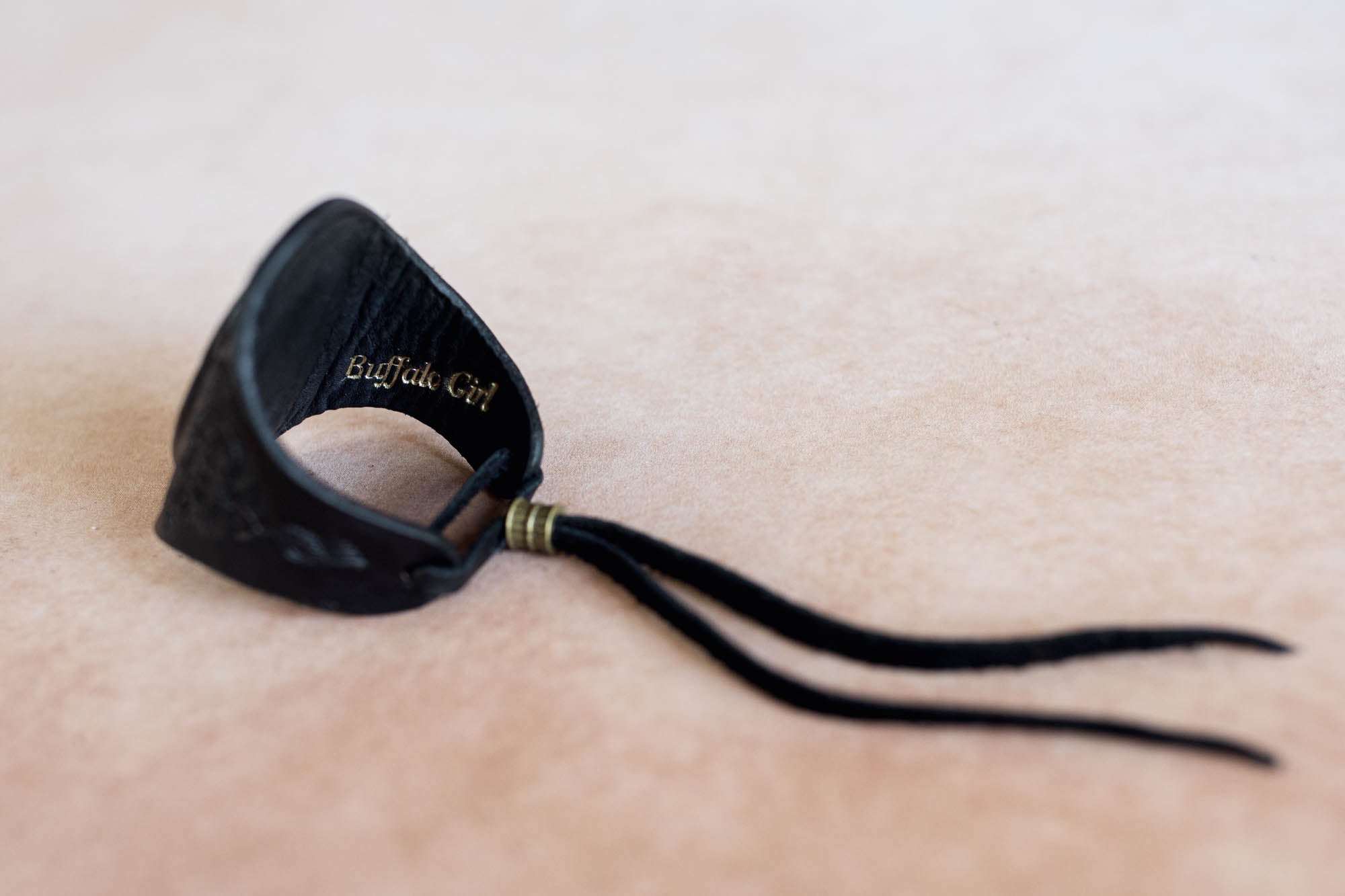 Black Magic Cuff with Labradorite