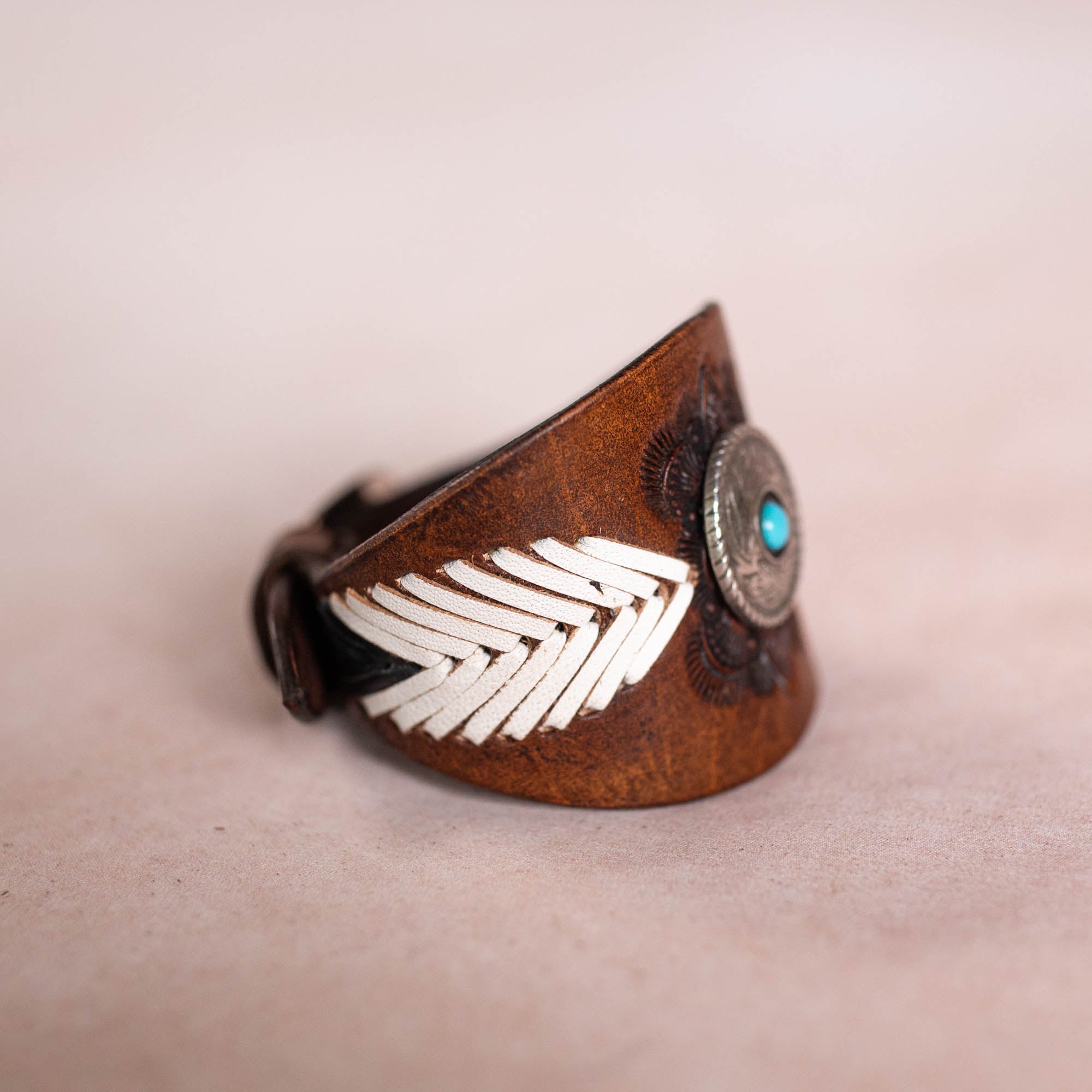 Laced Western Feather Cuff