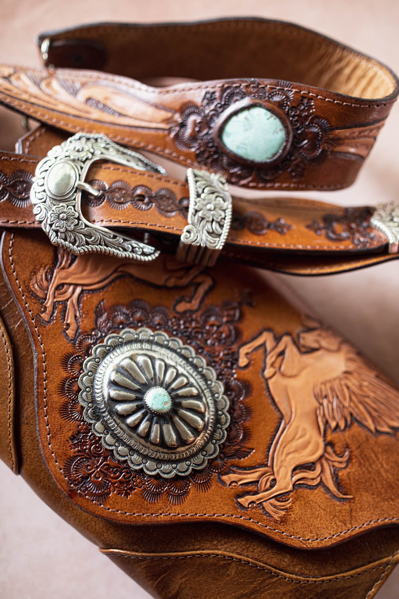 Pegasus Clutch with Navajo Concho