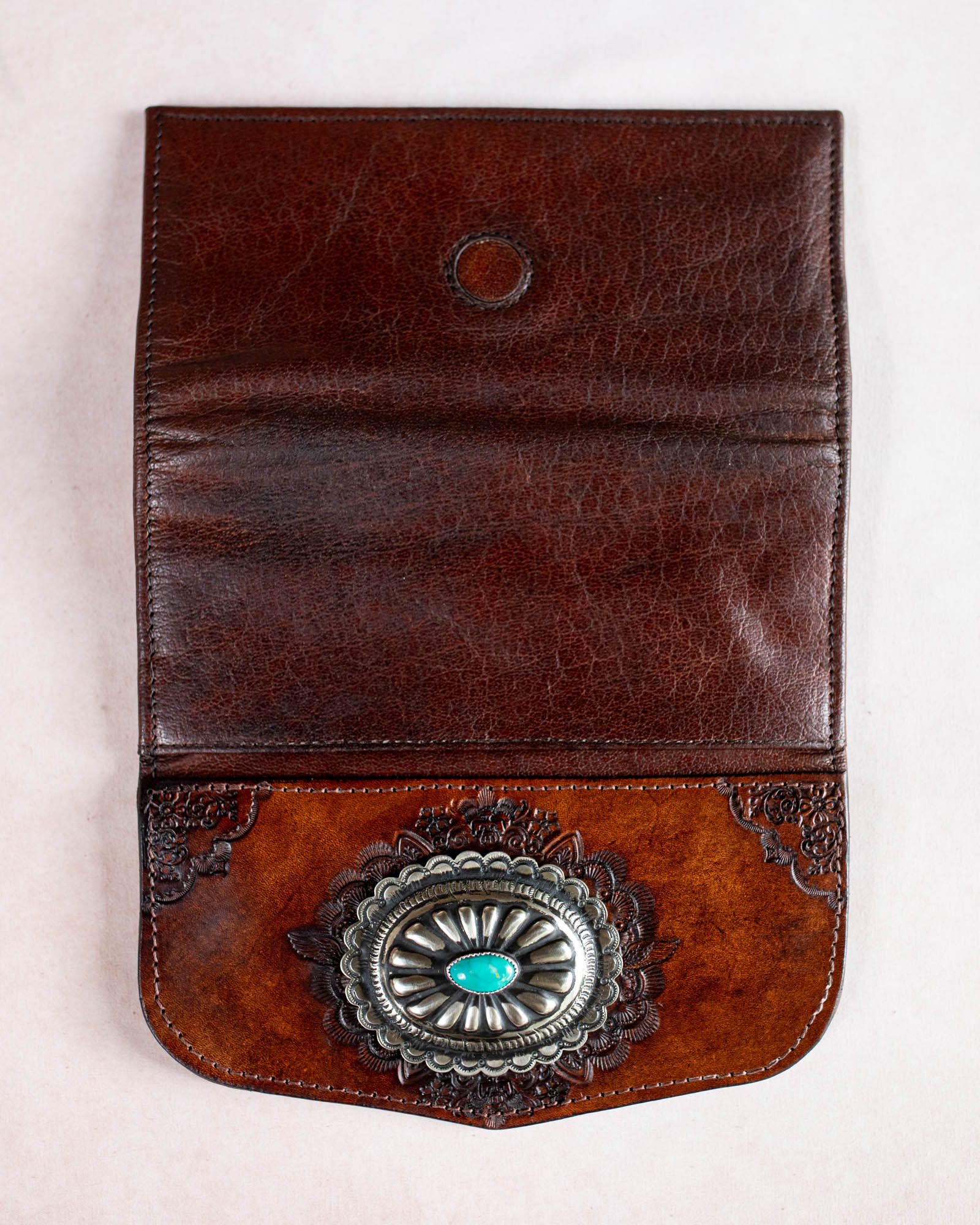 Mandala Wallet with Navajo Concho