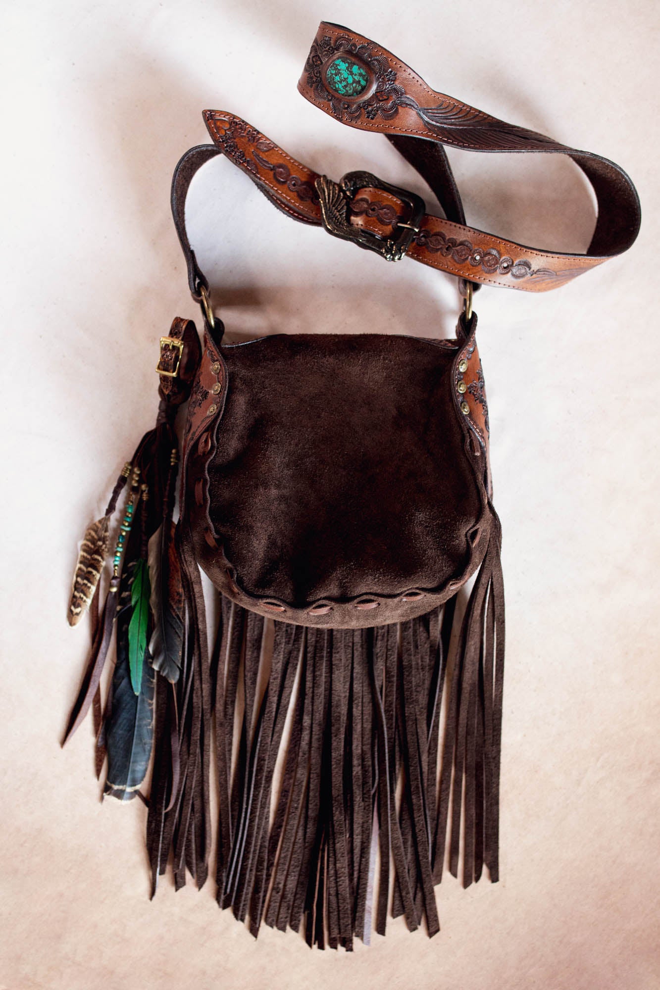 Petite Cheyenne Eagle Bag with Turquoise