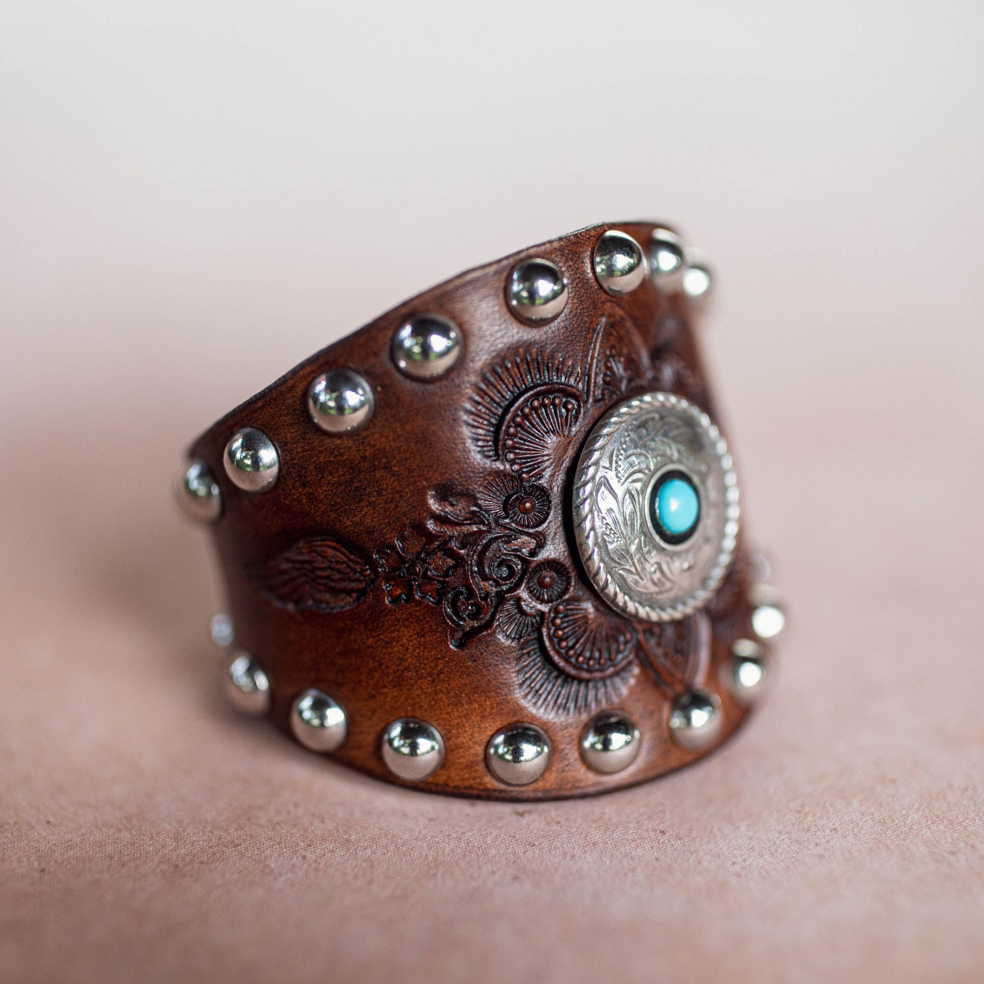 Studded Concho Cuff