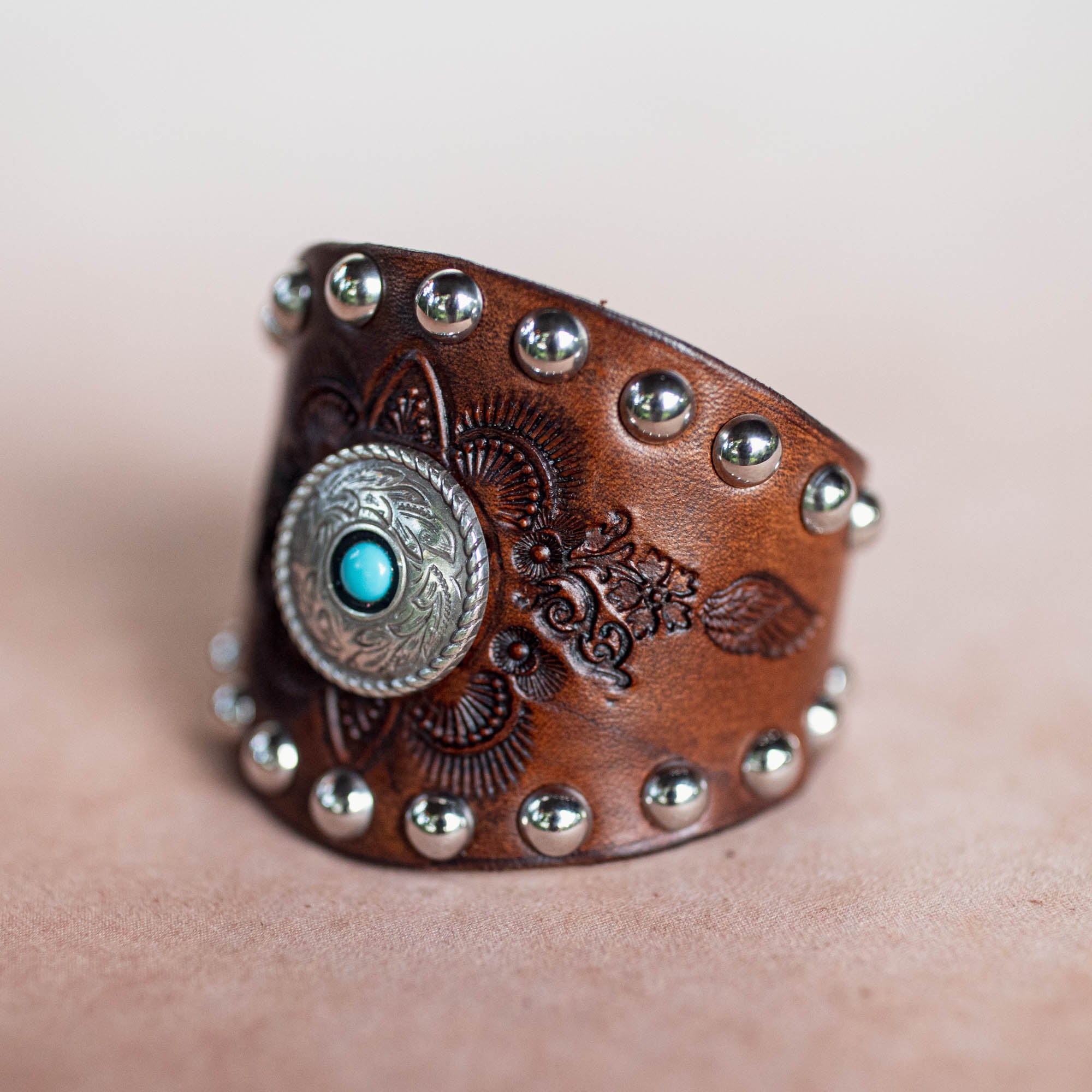 Studded Concho Cuff