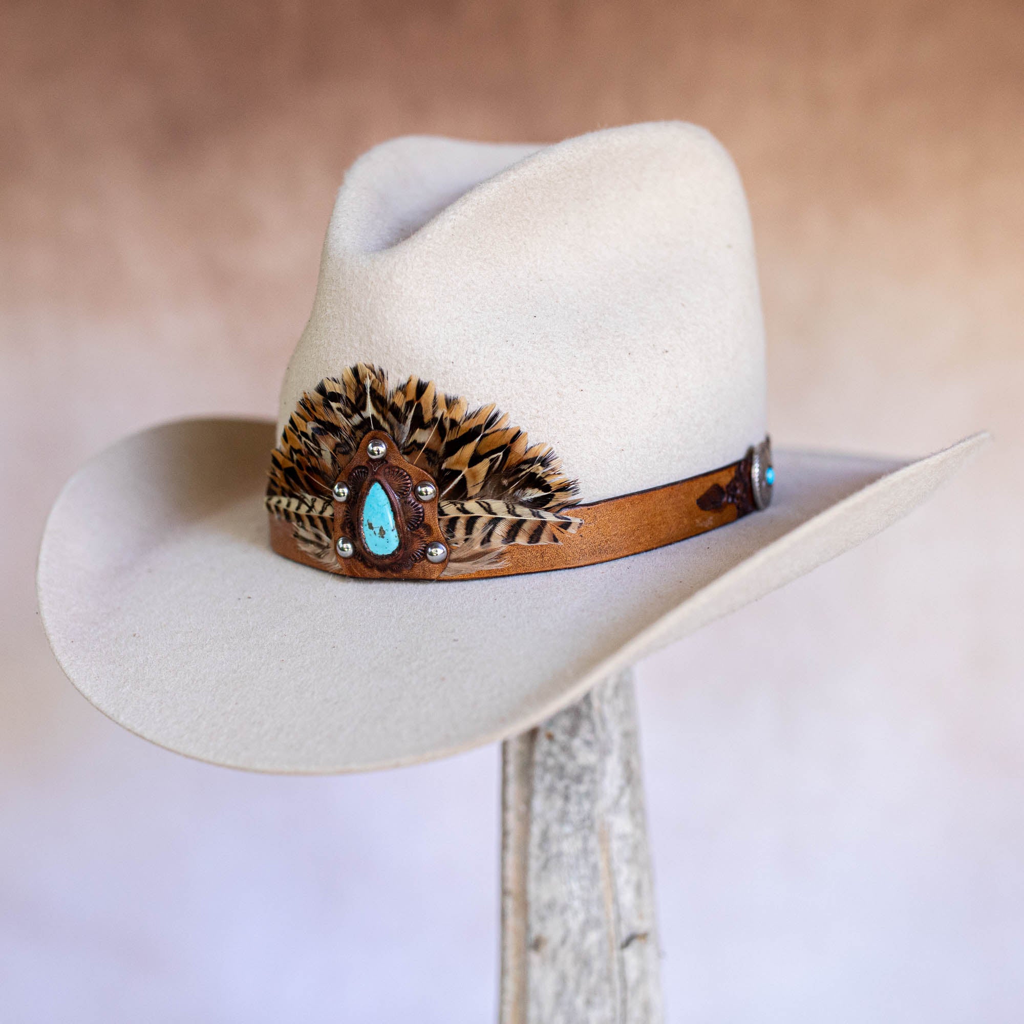 Sundance Ryder Hat Band with Sleeping Beauty Turquoise