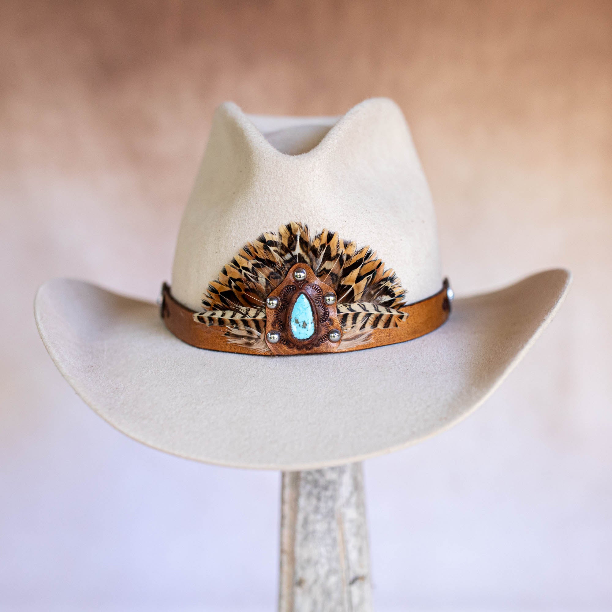 Sundance Ryder Hat Band with Sleeping Beauty Turquoise
