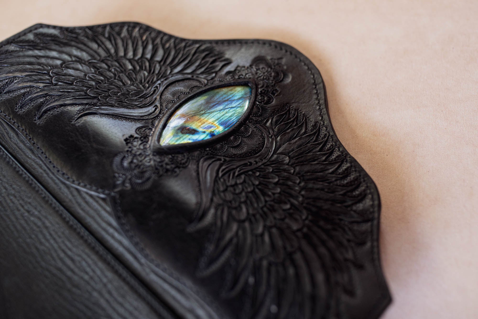 Guardian Wings Clutch with Labradorite
