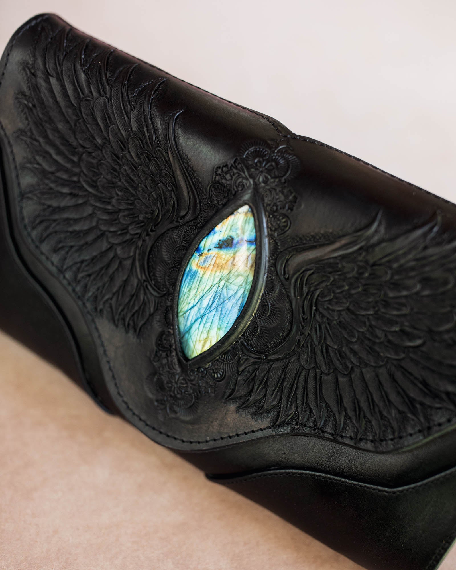 Guardian Wings Clutch with Labradorite
